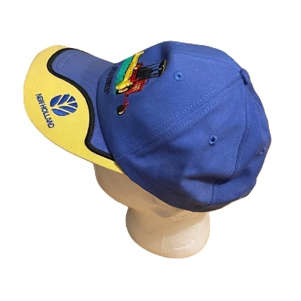 Vintage New Holland Speedrower Combine Embroidered Snap Back K Products Blue